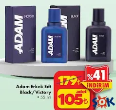 ADAM ERKEK EDT BLACK/VİCTORY PARFÜM 55 ML
